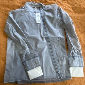 HOKA Performance Shield Jacket, Men's Medium, Silver